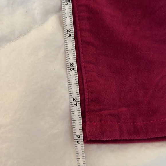 J Crew Mercantile Fuchsia Velvet Pants Size 25 - Picture 10 of 10